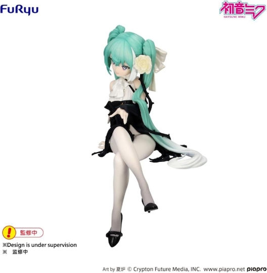 Hatsune Miku Opritor De Tăiței Zână A Florii Trandafir Alb Miku Statuie 14cm