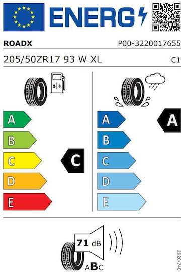 RoadX Rxmotion Du71 205/50R17 93WW Sommerreifen Autoreifen