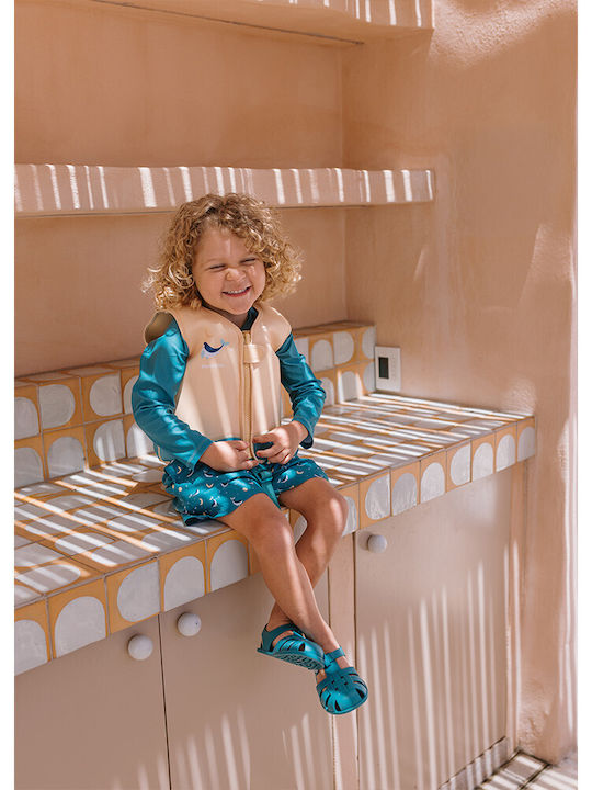 Costum de baie pentru copii Bluză cu mânecă lungă Teal