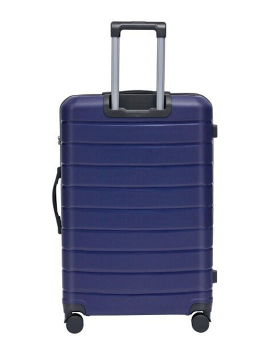 Lavor Cabin Hard Blue Travel Suitcase with 4 Wheels Height 55cm