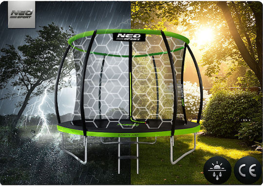 NEO Sport Trambulină Pentru Copii Diametru 110 cm cu Plasă de Protecție și Scară