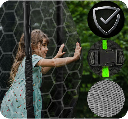 NEO Sport Trambulină Pentru Copii Diametru 110 cm cu Plasă de Protecție și Scară