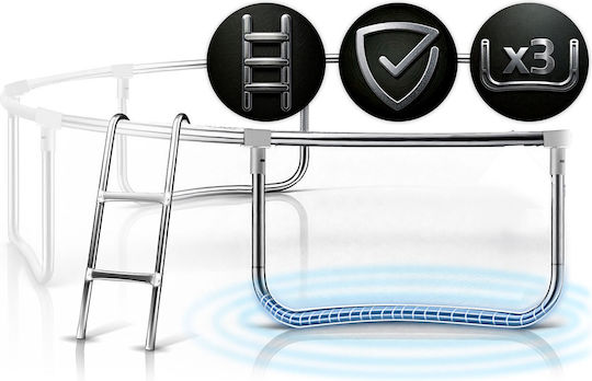 NEO Sport Kinder Trampolin Mit Durchmesser 130cm Und Netz Und Leiter
