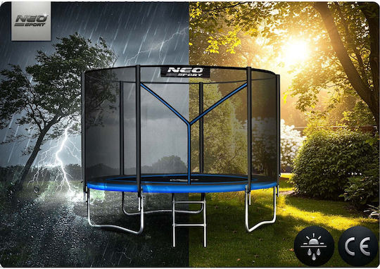 NEO Sport Kinder Trampolin Mit Durchmesser 130cm Und Netz Und Leiter