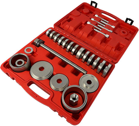 Set Extractor Silentbloc Rulmenți Butuc Adaptoare 50-102mm 34 Bucăți Gebo Tools