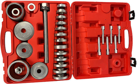 Set Extractor Silentbloc Rulmenți Butuc Adaptoare 50-102mm 34 Bucăți Gebo Tools