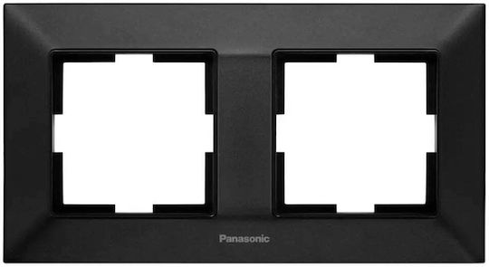 Panasonic Arkedia Schlanker Doppel-Schwarzer Wechselrahmen