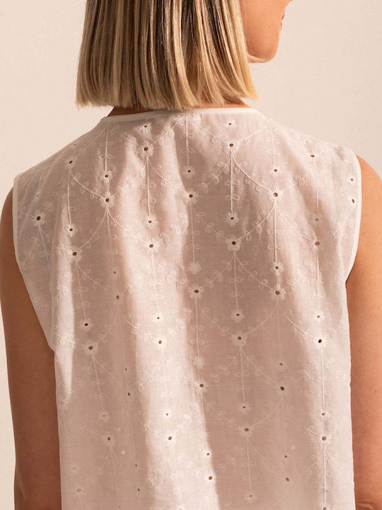Bluza Damă Bumbac Albă