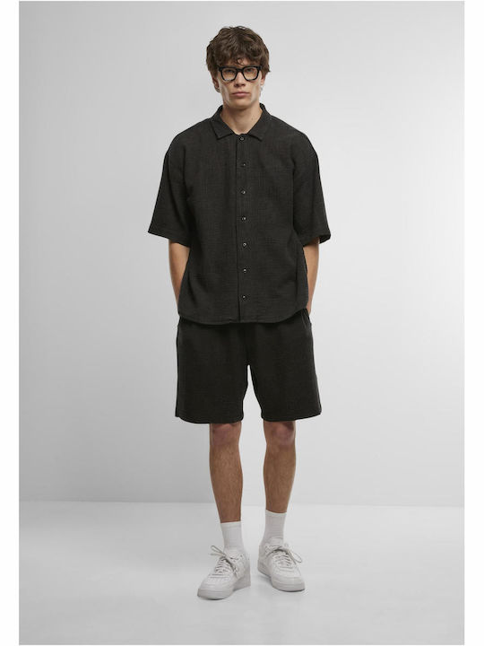 Kurzärmeliges Herrenhemd Black