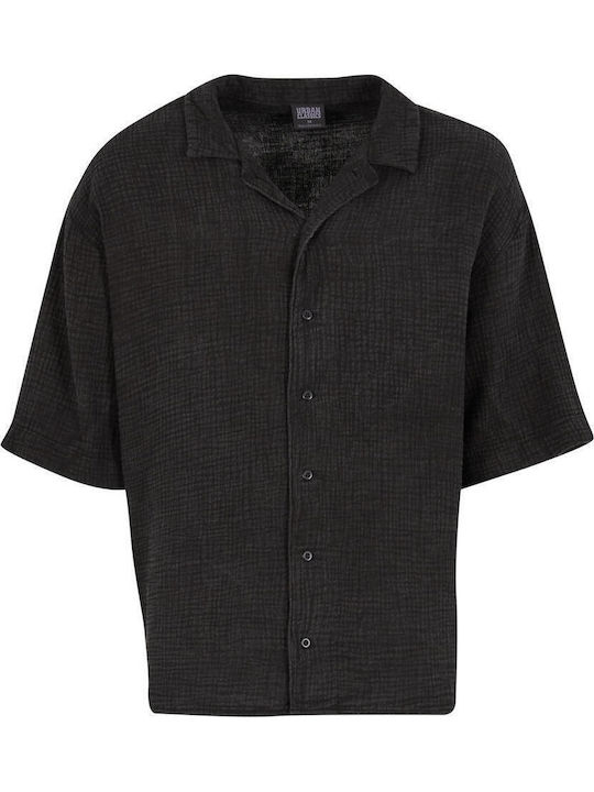 Kurzärmeliges Herrenhemd Black
