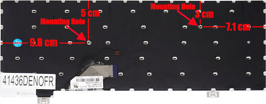 German Laptop Keyboard Fujitsu Lifebook Sh572 Sh771 Sh772 T732 T734 T902 Cp617920-01 Mp-11c33us-d853w Cp628014-xx Cp629562-xx De No Frame Backlight Black Code 41436denofr