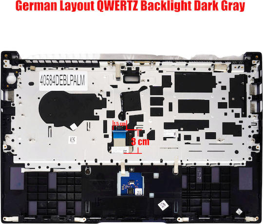 Немска Клавиатура За Лаптоп С Палмрест Huawei Magicbook Pro Hbl-w19 Hbl-w29 Hly-w19r Hly-w29r Hly-w29rp 2h-bcqgmh80121 С Подсветка Тъмносив Код 40584deblpalm