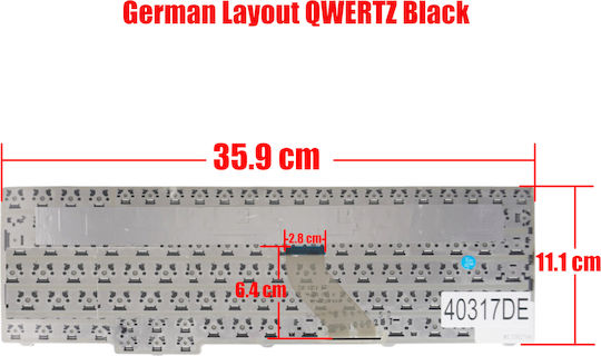 German Laptop Keyboard For Acer Aspire 5535 5735z 5737 6530g 7000 7100 7520 7720g 9300 9400 9420 9800 9920g 9j.n8782.r0m 9j.n8782.r0s De Black Code 40317de