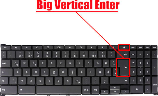 German Laptop Keyboard Lenovo Chromebook C340-15 81t9 81t9000ege 81t9000ypa 5cb0u43719 5cb0u43720 5cb0u43700 5cb0u43706 De Without Frame Backlit Gray Code 41442denofrblgray