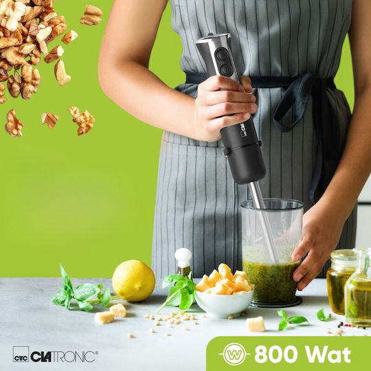 Clatronic Ραβδομπλέντερ με Ανοξείδωτη Ράβδο 800W Μαύρο