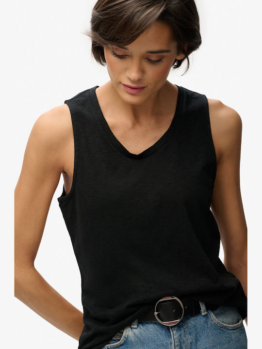 Women's Cotton Sleeveless Blouse Black