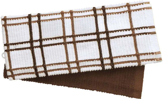 Dilios Kitchen Towel In Brown Colour 40x60cm 2 Pieces