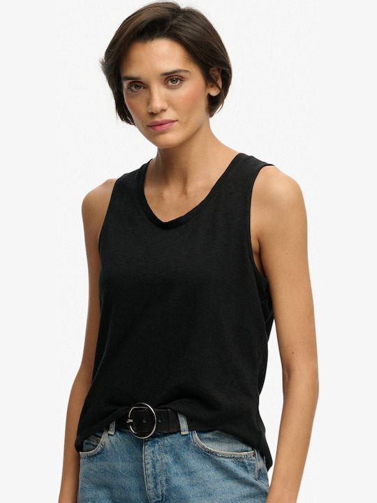 Women's Cotton Sleeveless Blouse Black