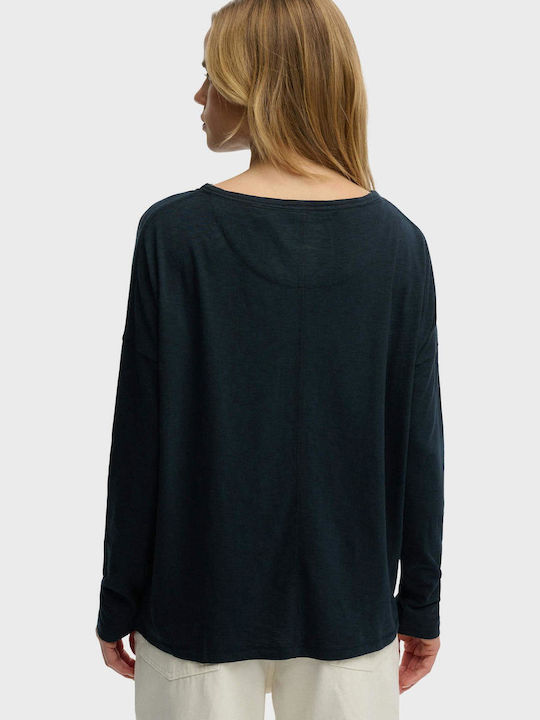 Studios Women's Long Sleeve Blouse Navy