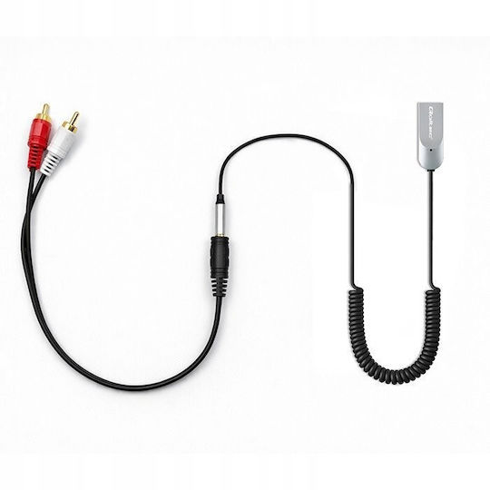 Qoltec Wireless Audio Receiver Adapter Hifi Home & Car Bluetooth 6.0 2 X Rca 1 X Aux 3.5mm Usb Microphone