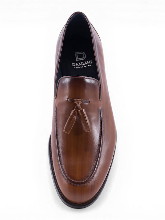 Δερμάτινα Ανδρικά Loafers σε Ταμπά Χρώμα