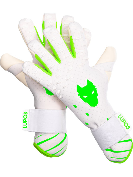 Lupos Phantom Pro Mănuși De Portar German Latex Contact Negative Cut Alb Verde