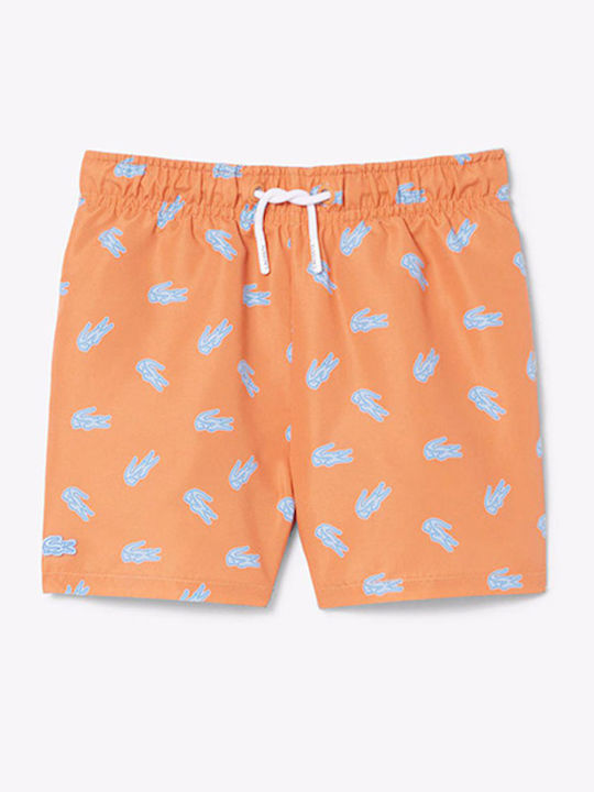 Lacoste Παιδικό Μαγιό Βερμούδα / Σορτς Orange