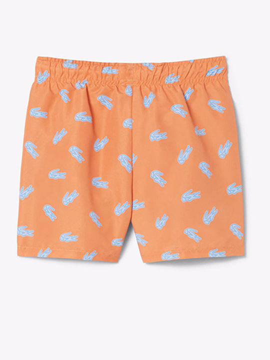 Lacoste Costum De Baie Pentru Copii Pantaloni Scurți De Înot Portocalii