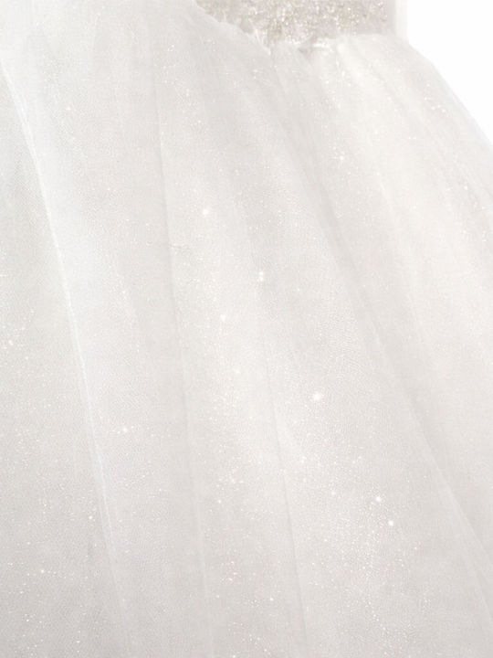 Girls Dress with Ivory Lace