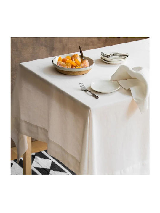 Kotonia Home Τραπεζομάντηλο Βαμβακερό White 110x150εκ.
