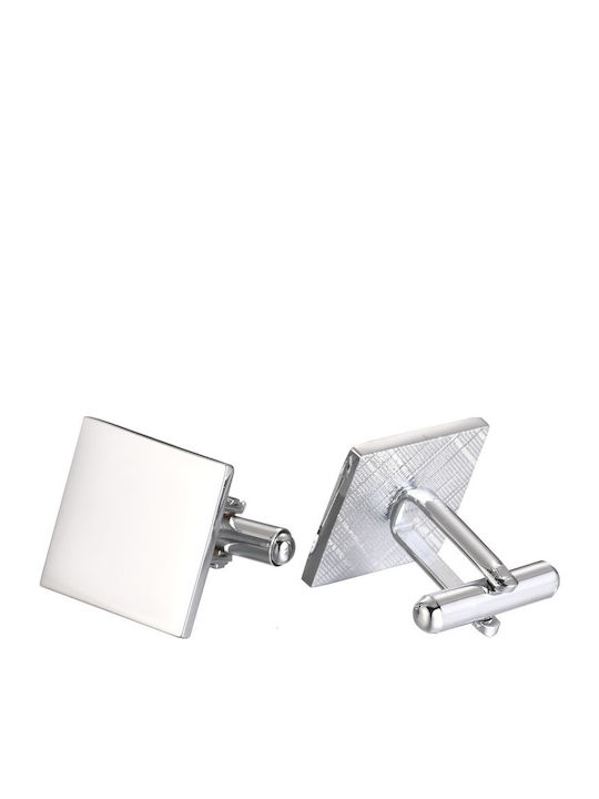 Legend Accessories Cufflinks Made of Steel in Silver Colour