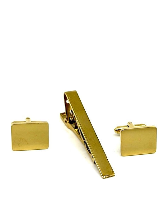 Legend Accessories Cufflinks Made Of Steel In Gold Colour