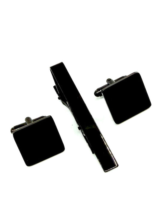 Legend Accessories Cufflinks Made Of Steel In Black Colour