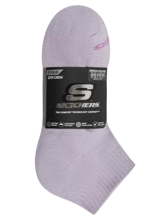 Skechers Terry Спортни Чорапи Лилави 5 Чифта