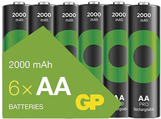 Genius Pack Презареждащи се Батерии AA 2000mAh 1.2V 6 Броя
