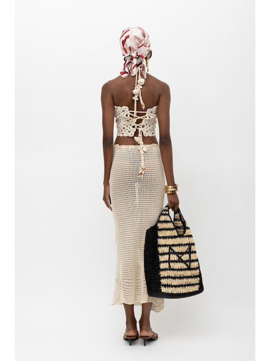 Midi Damenrock Beige