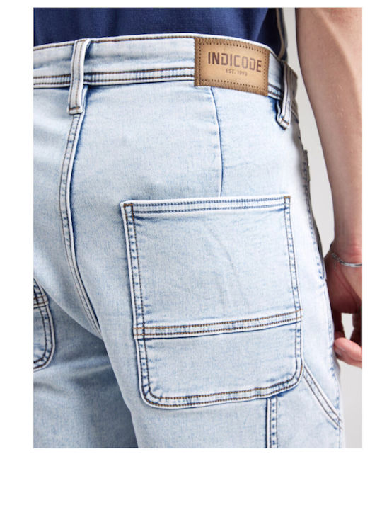 Herren Denim Shorts Icy Blue