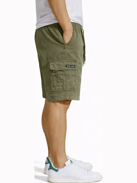 Pantaloni Scurți Bărbați Cargo Kaki