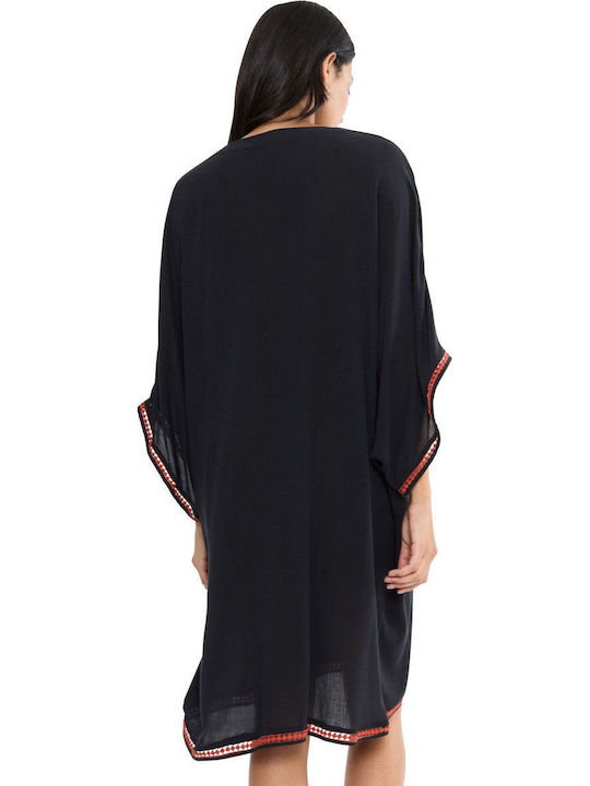 Triumph Women's Beach Caftan Black Triumph Women's Beach Caftan Black