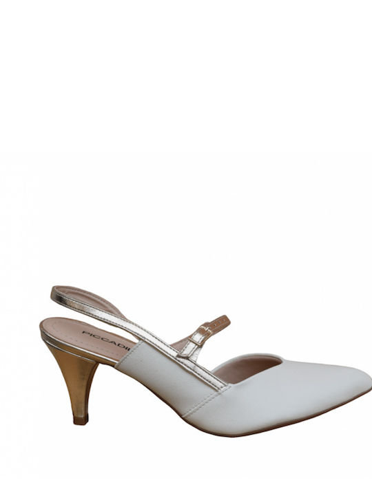 Pumps Mit Mittelhohem Weißen Absatz
