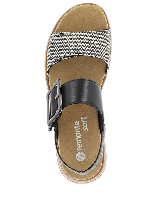 Leather Women's Anatomic Black Sandals
