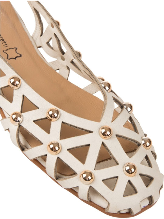 Damen Flache Sandalen Farbe Beige