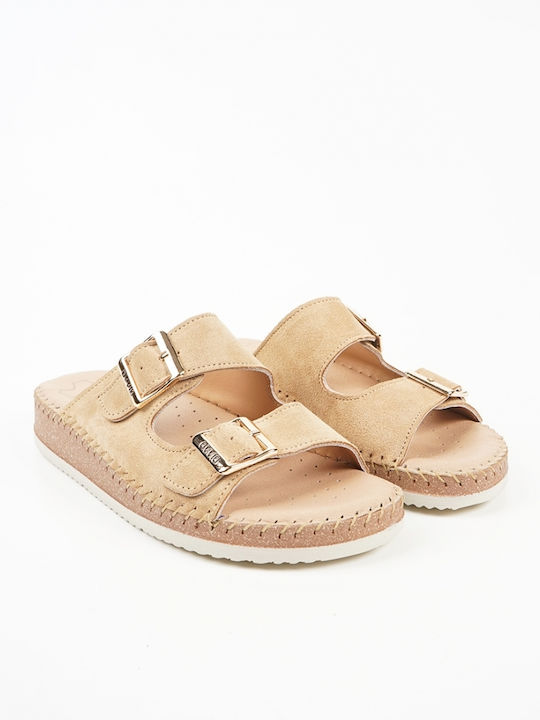 Leather Women's Anatomic Beige Sandals