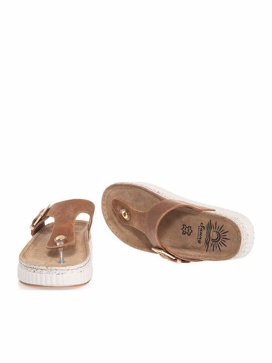 Γυναικεία Σανδάλια Flatforms Καφέ