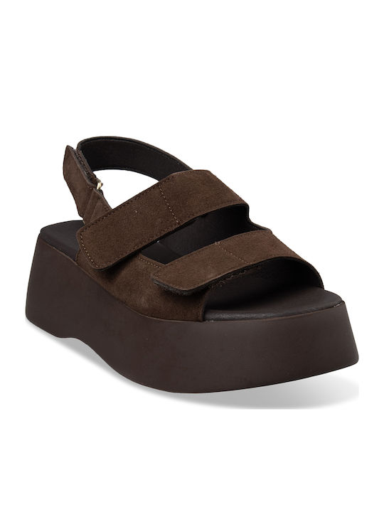 Women's Flat Sandals Flatforms Brown