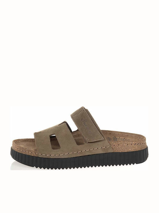 Γυναικεία Σανδάλια Flatforms Χακί