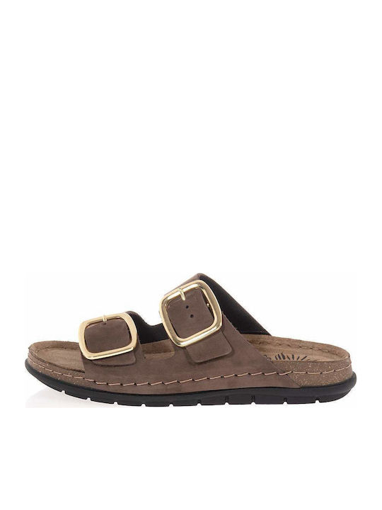 Women's Flat Sandals Brown