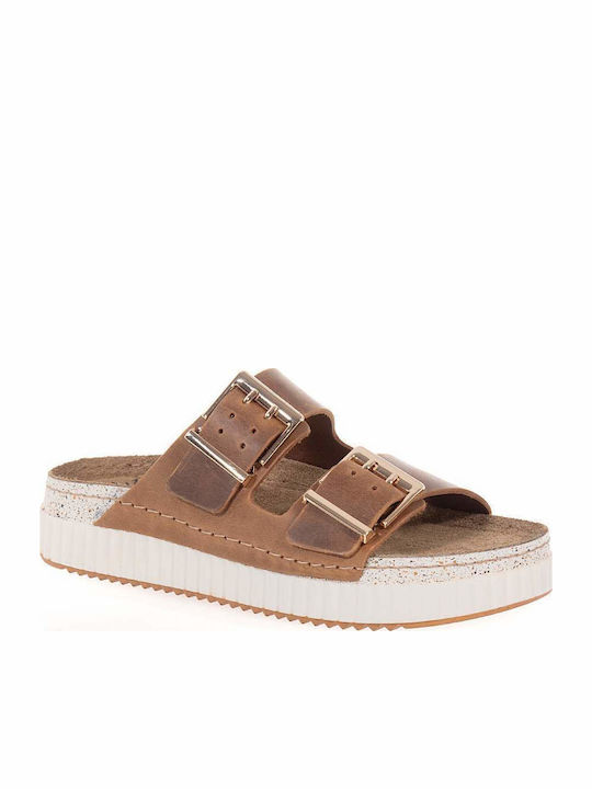 Γυναικεία Σανδάλια Flatforms Καφέ