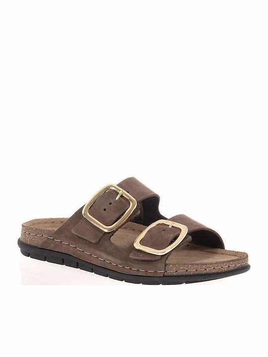 Women's Flat Sandals Brown
