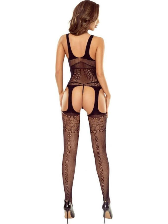 Passion Bs122 Black Open Bodystocking